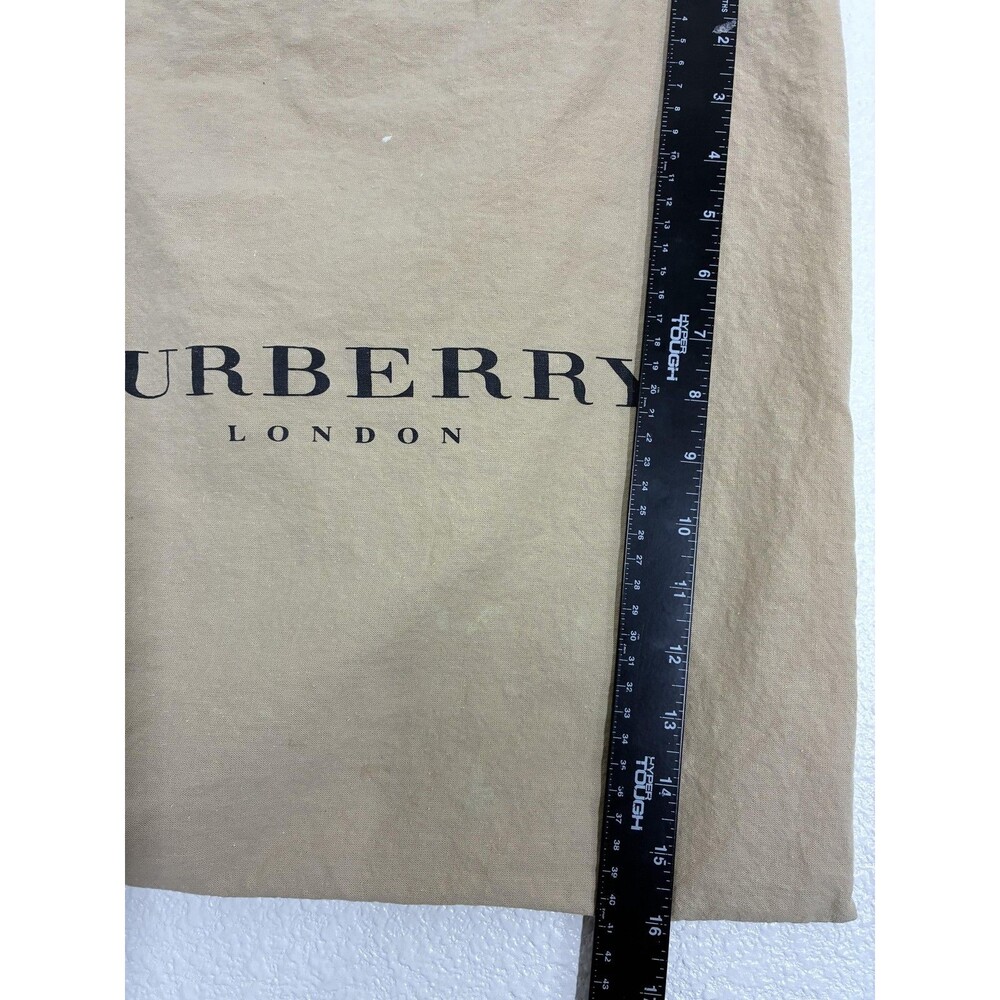 Burberry Dust Bag Womens One Size Beige Canvas Logo Drawstring Storage Pouch - Picture 10 of 14